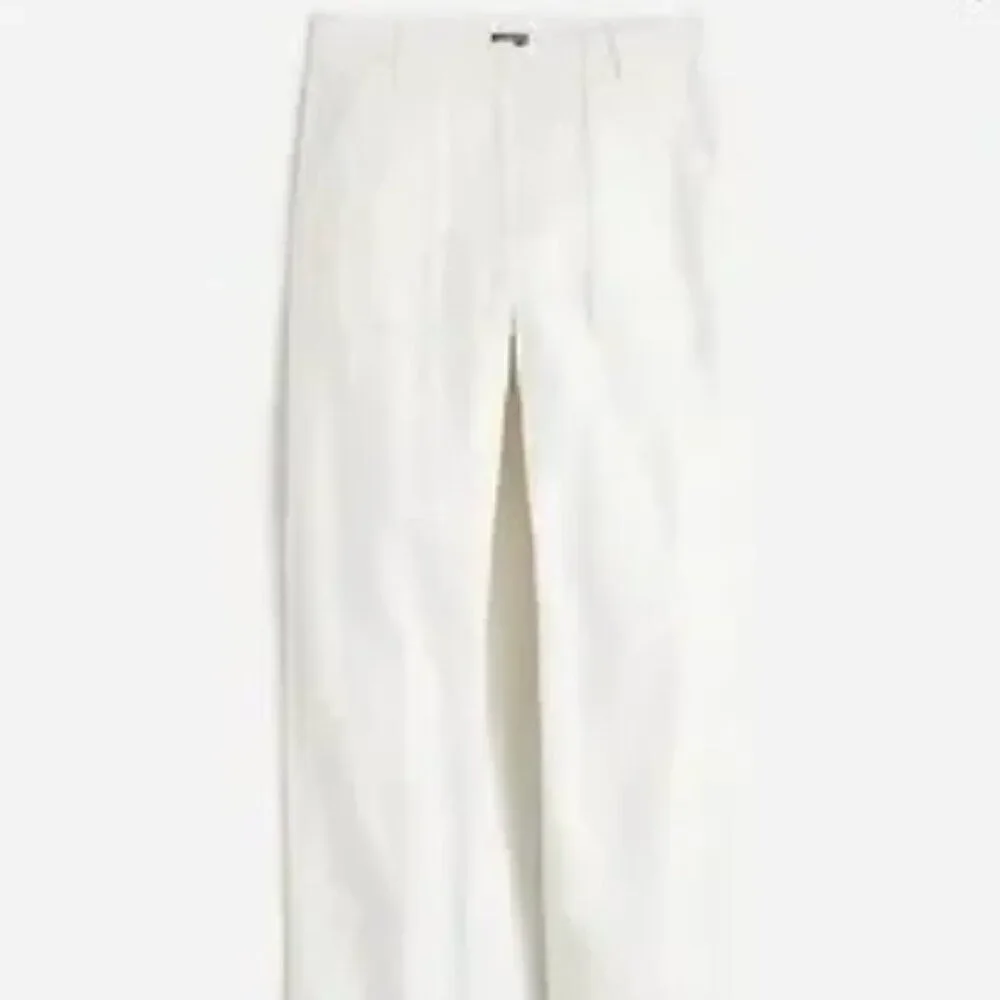 J. Crew bx764 Seaside cargo pant in linen-TENCEL™ lyocell blend White NWt 12P